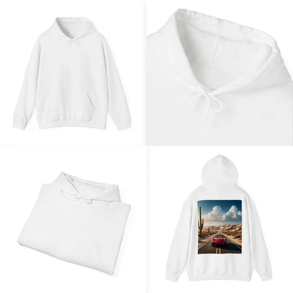 Porsche Boxster Red Desert Road Drive – Hoodies
