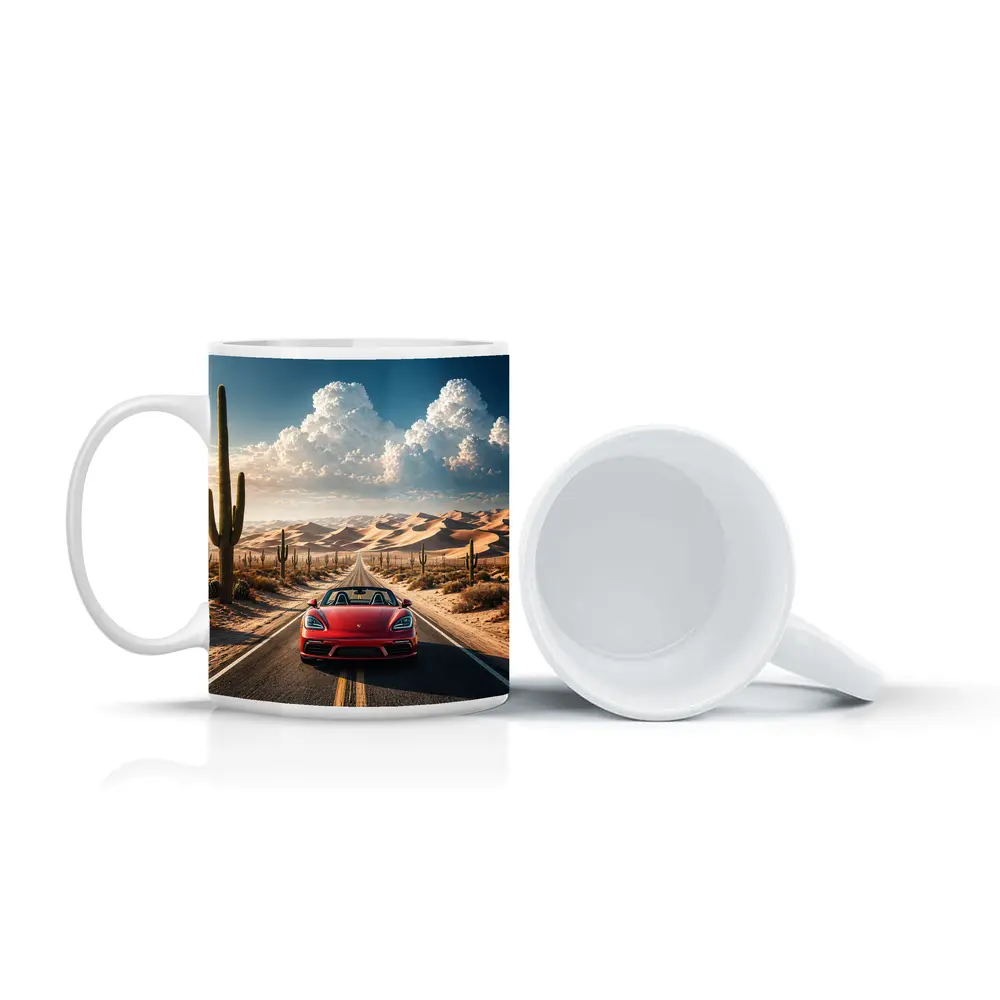 Porsche Boxster Red Desert Road Drive – Mugs