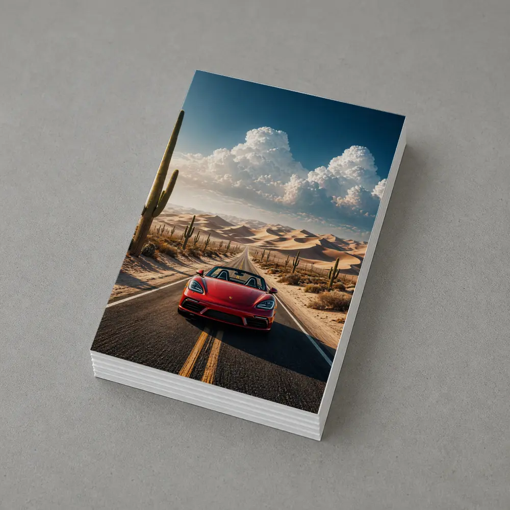 Porsche Boxster Red Desert Road Drive – Postcards