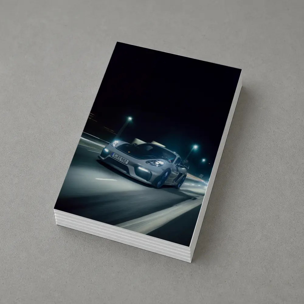 Porsche Cayman GT4 RS Night Street – Postcards