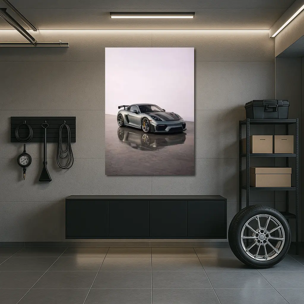 Porsche 718 Cayman GT4 RS Studio Shot – Wall Art