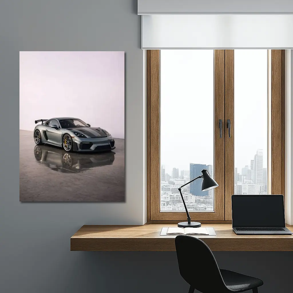 Porsche 718 Cayman GT4 RS Studio Shot – Wall Art