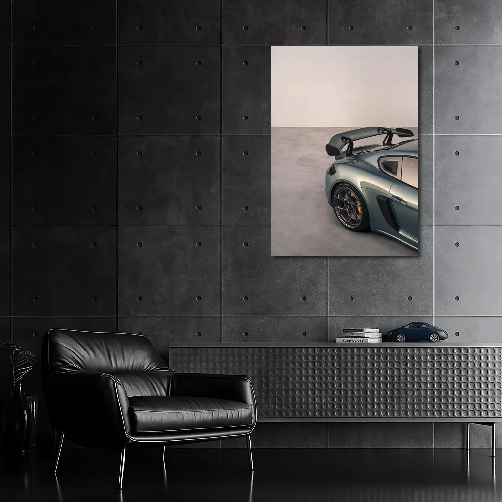 Porsche Cayman GT4 RS Studio Gray – Wall Art
