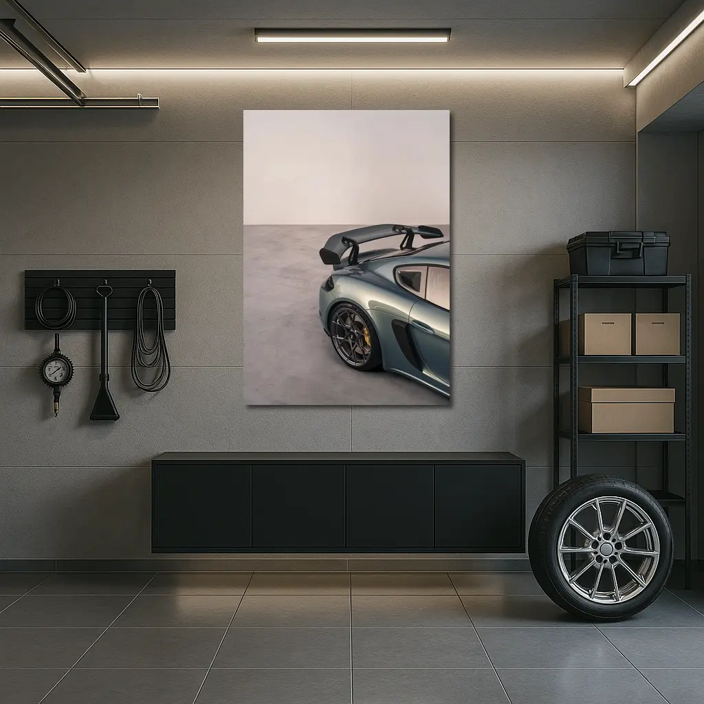 Porsche Cayman GT4 RS Studio Gray – Wall Art