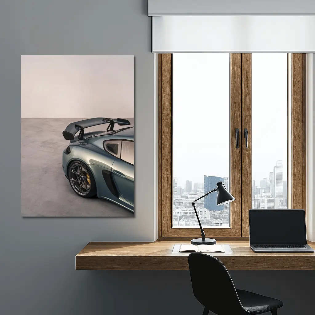 Porsche Cayman GT4 RS Studio Gray – Wall Art