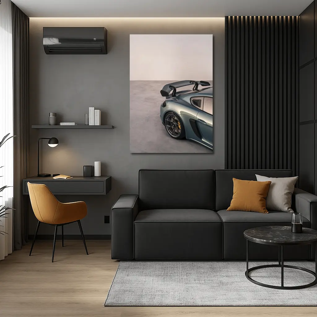 Porsche Cayman GT4 RS Studio Gray – Wall Art