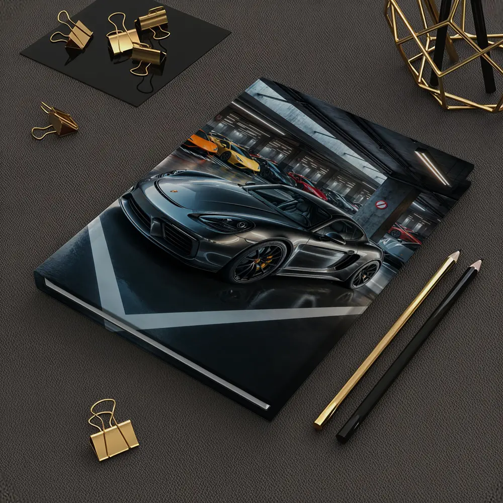 Porsche Cayman GT4 Dark Underground Parking Garage – Notebooks