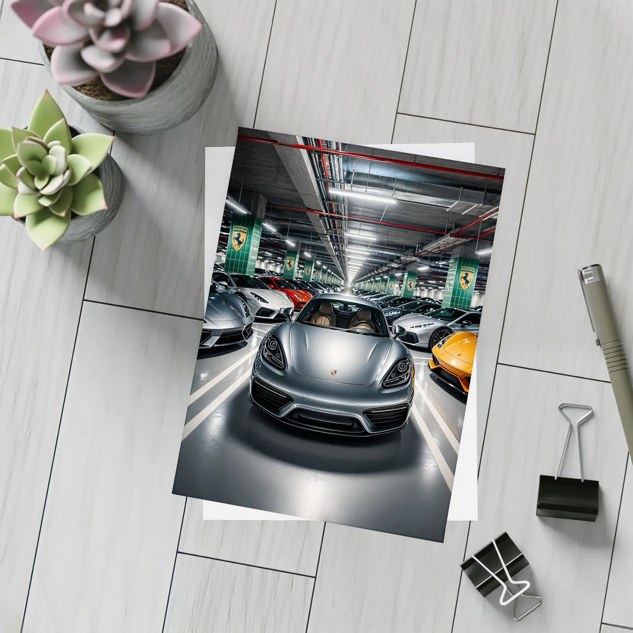 Porsche 718 Cayman Indoor Supercar Collection – Postcards