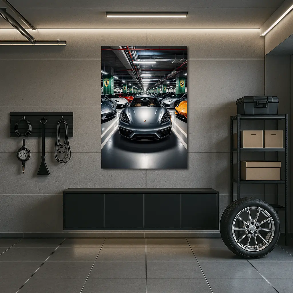 Porsche 718 Cayman Indoor Supercar Collection – Wall Art