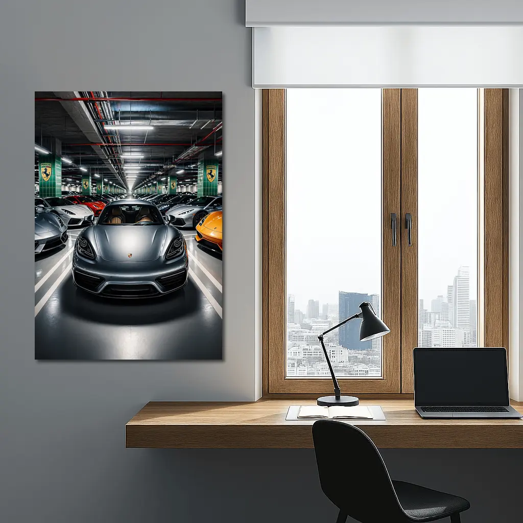 Porsche 718 Cayman Indoor Supercar Collection – Wall Art