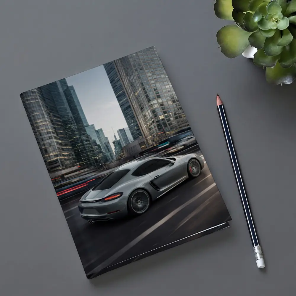 Porsche Cayman S Racing Through City Streets – Notebooks