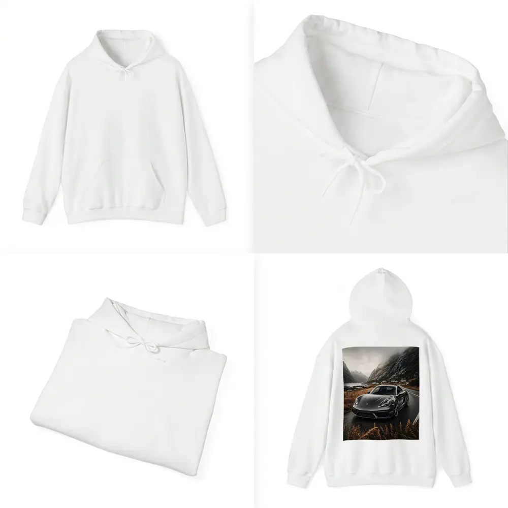 Porsche Cayman Gray Mountain Road Drive – Hoodies