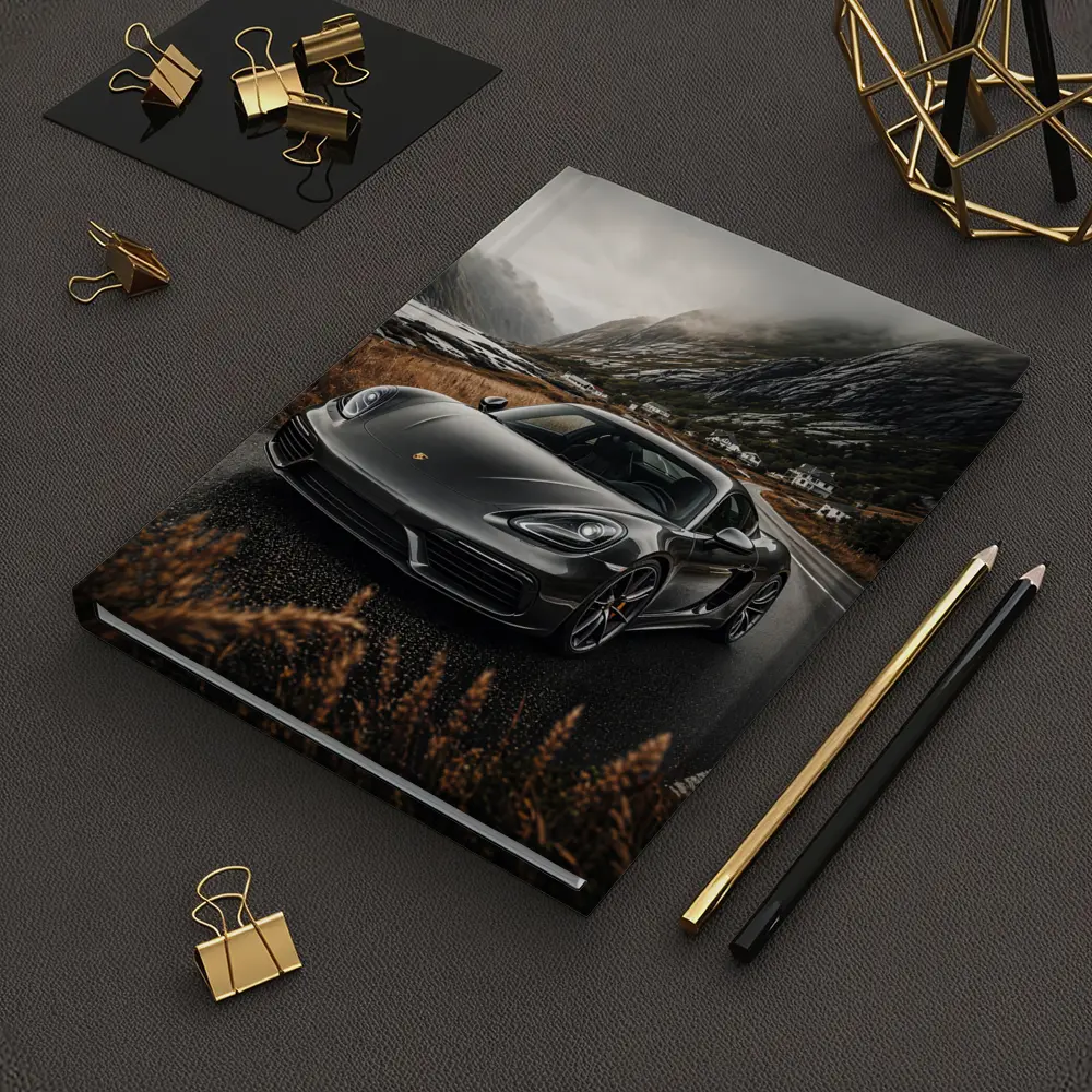 Porsche Cayman Gray Mountain Road Drive – Notebooks