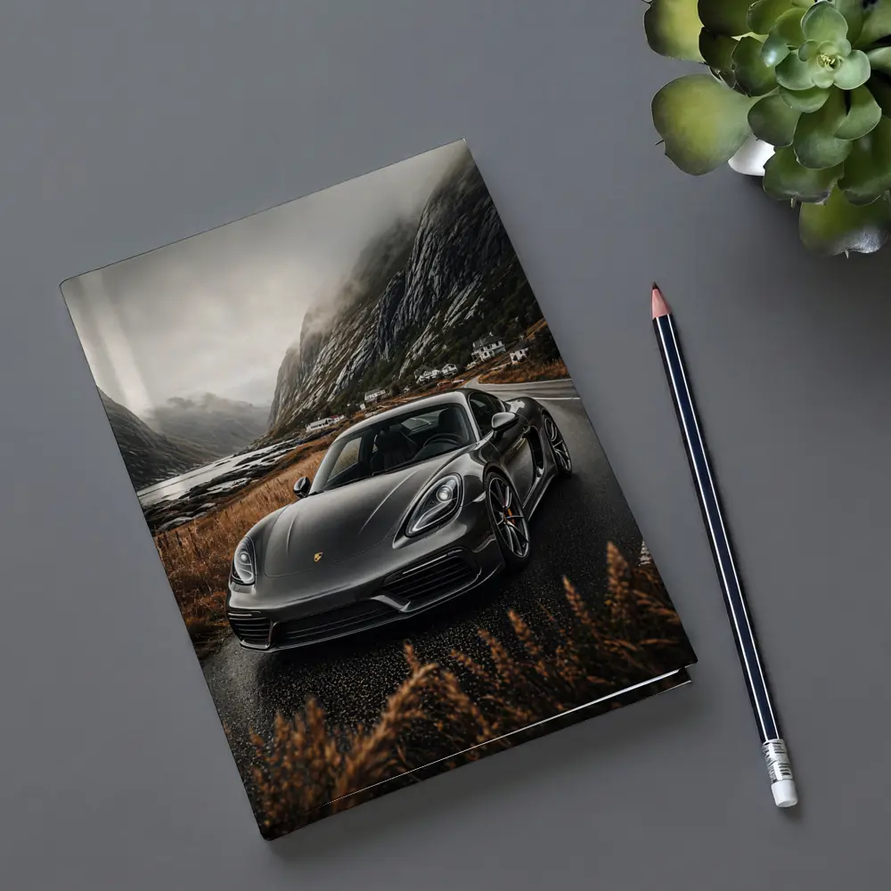 Porsche Cayman Gray Mountain Road Drive – Notebooks