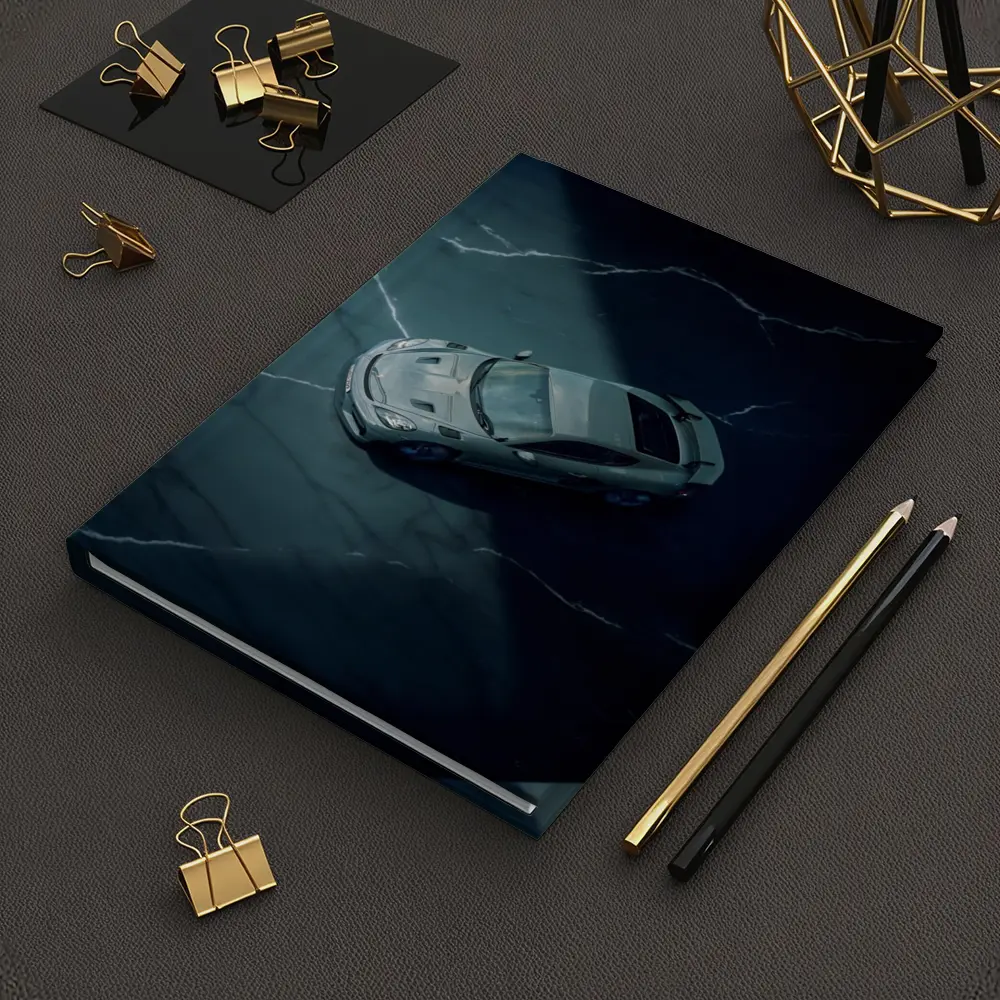 Porsche Cayman Storm Dark Marble Background – Notebooks