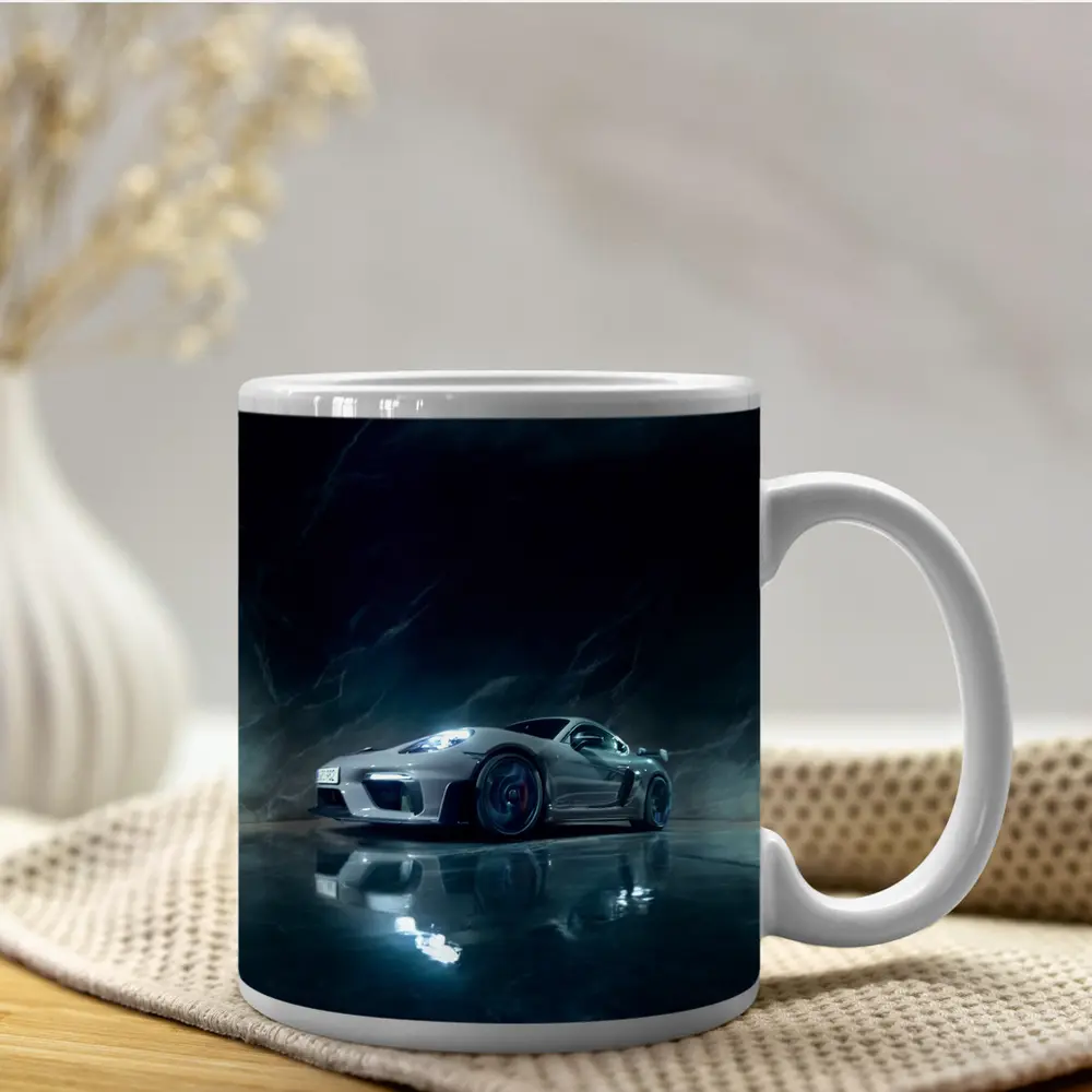 Porsche Cayman Dark Marble Cave Setting – Mugs