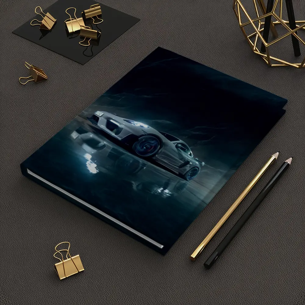 Porsche Cayman Dark Marble Cave Setting – Notebooks