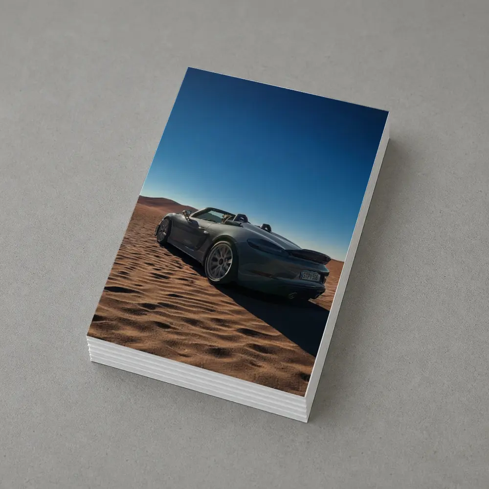 Porsche Boxster Spyder Desert Sand Dunes – Postcards