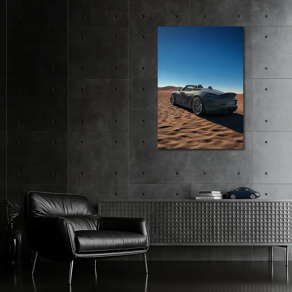 Porsche Boxster Spyder Desert Sand Dunes – Wall Art