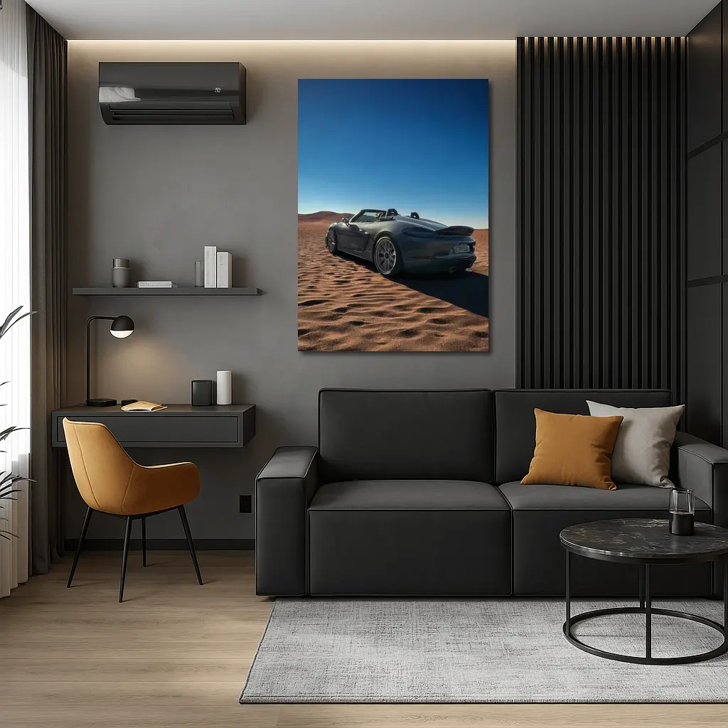 Porsche Boxster Spyder Desert Sand Dunes – Wall Art