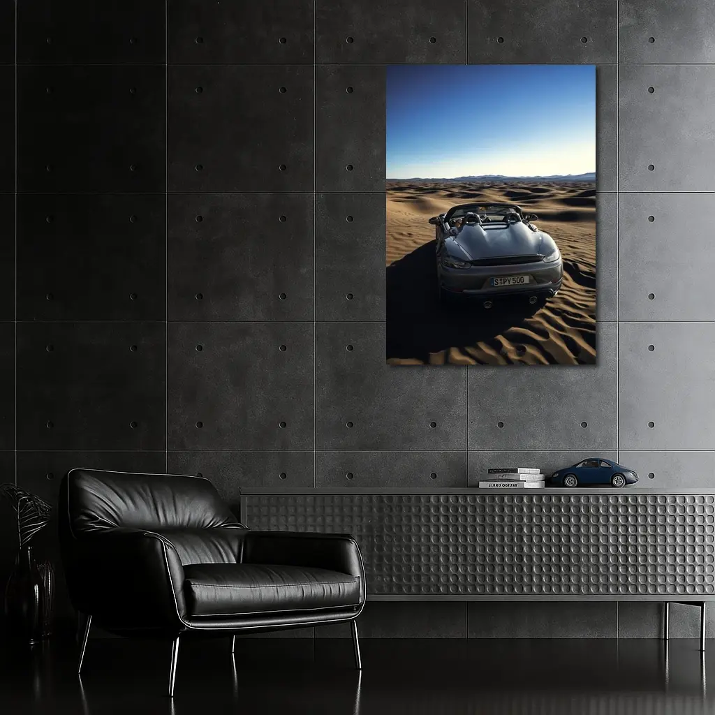 Porsche 718 Spyder RS Desert Dunes – Wall Art