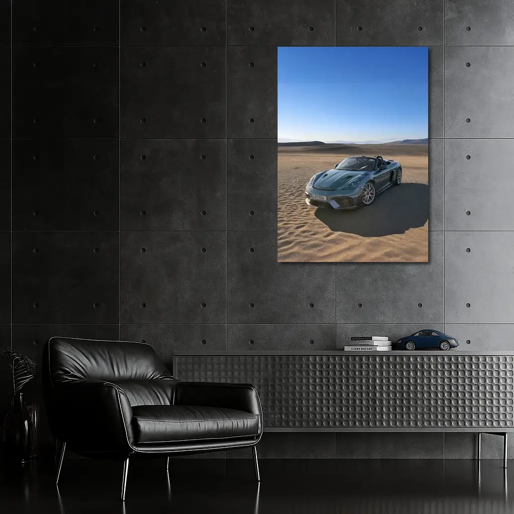 Porsche 718 Spyder RS Desert Sand – Wall Art