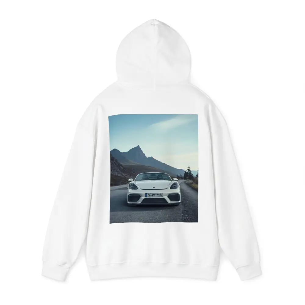 Porsche Boxster Spyder White Mountain Road – Hoodies