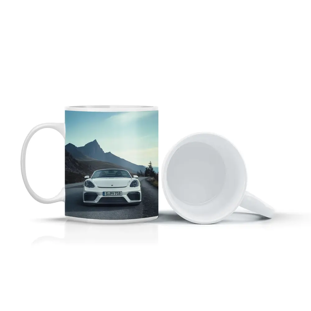 Porsche Boxster Spyder White Mountain Road – Mugs