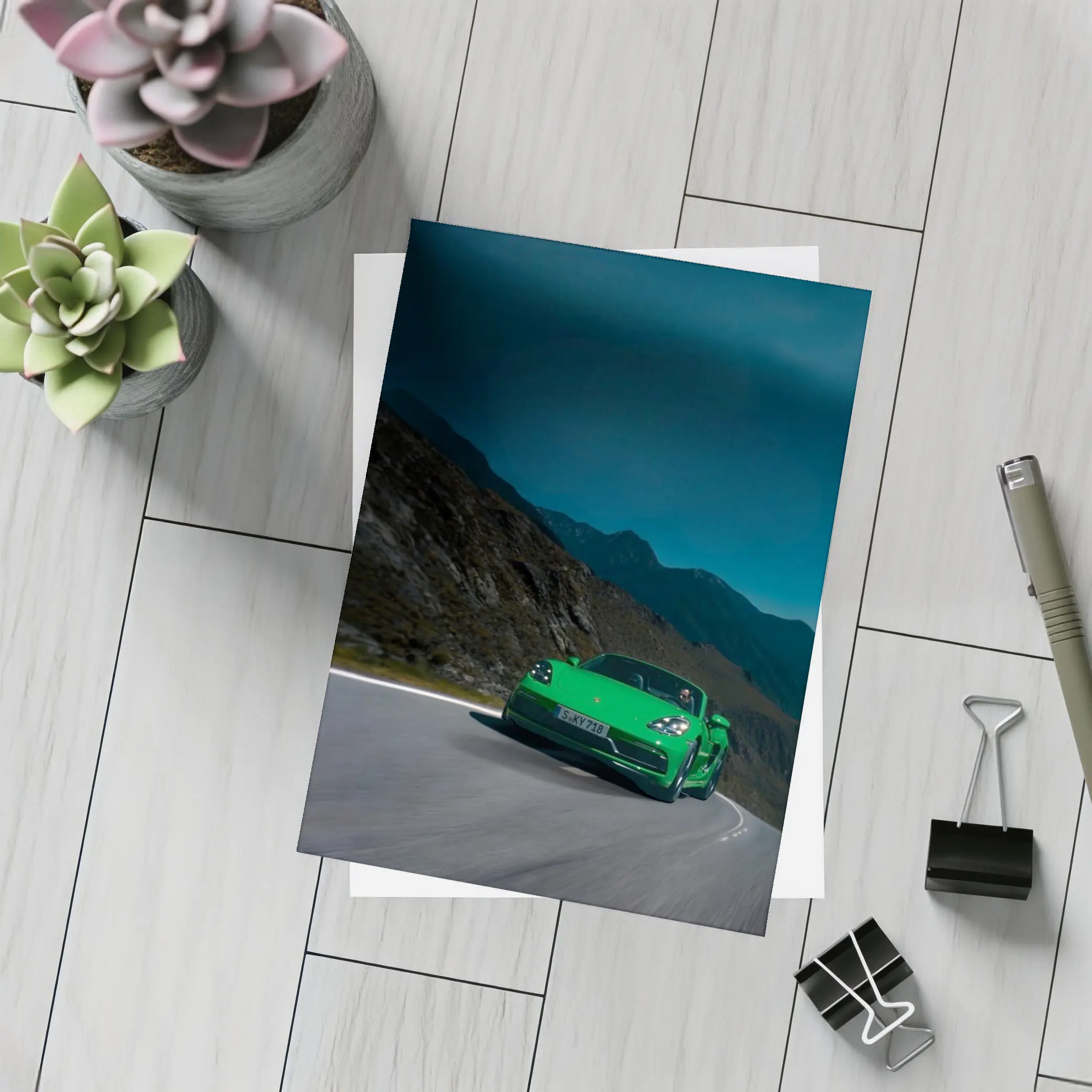 Porsche 718 Green Mountain Road Night Drive – Postcards