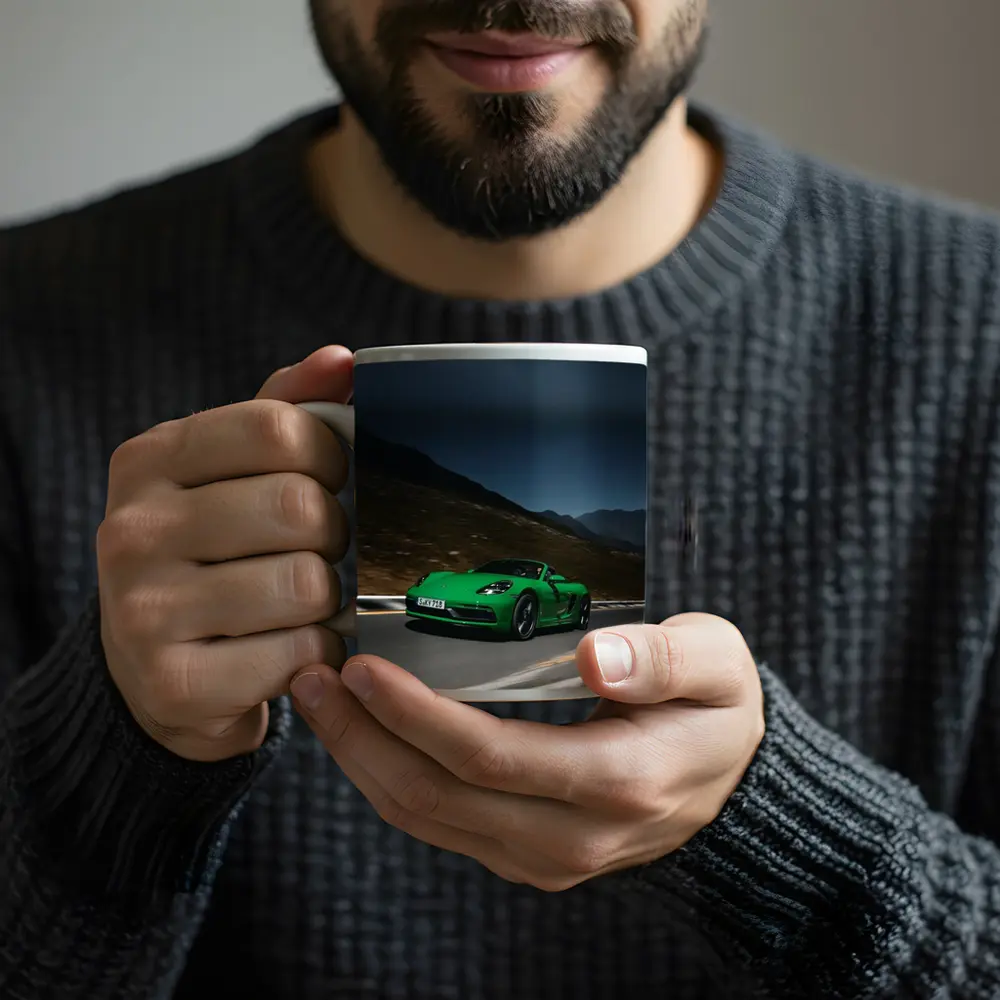 Porsche Boxster Green Mountain Road Dusk – Mugs