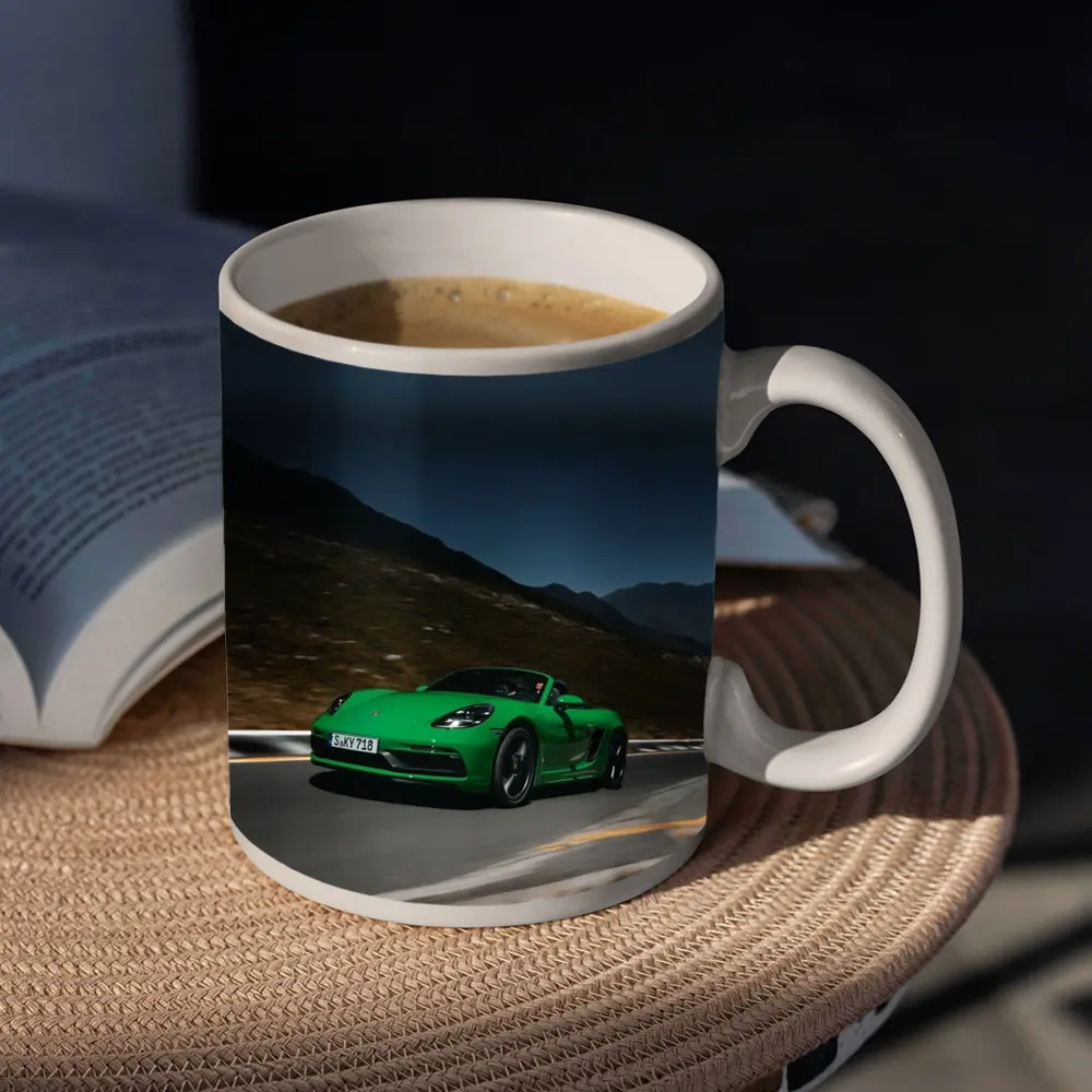 Porsche Boxster Green Mountain Road Dusk – Mugs