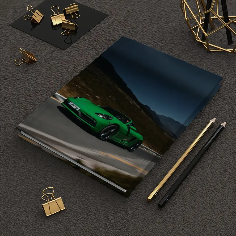 Porsche Boxster Green Mountain Road Dusk – Notebooks
