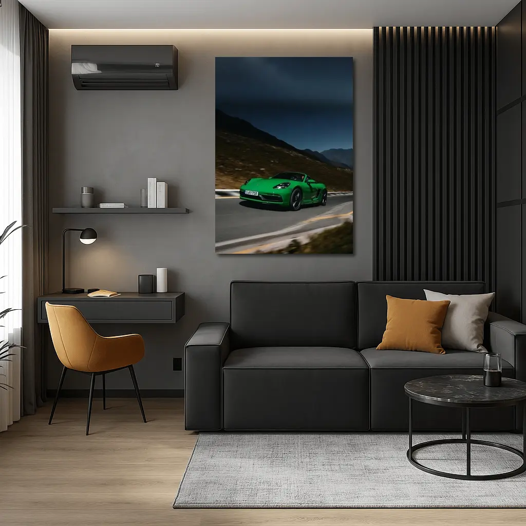 Porsche Boxster Green Mountain Road Dusk – Wall Art
