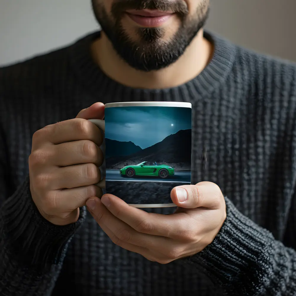 Porsche Boxster Green Mountain Road Night Drive – Mugs