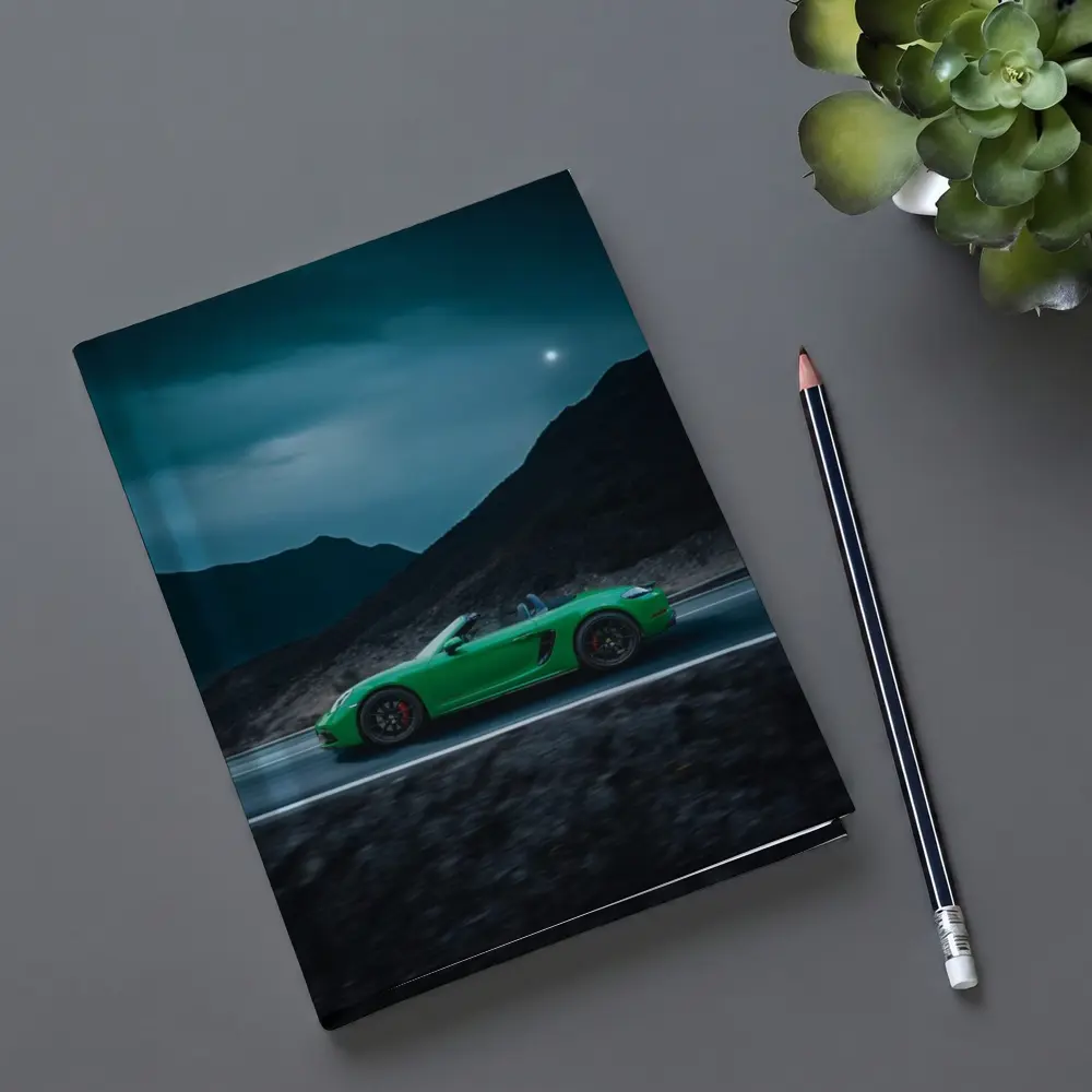 Porsche Boxster Green Mountain Road Night Drive – Notebooks