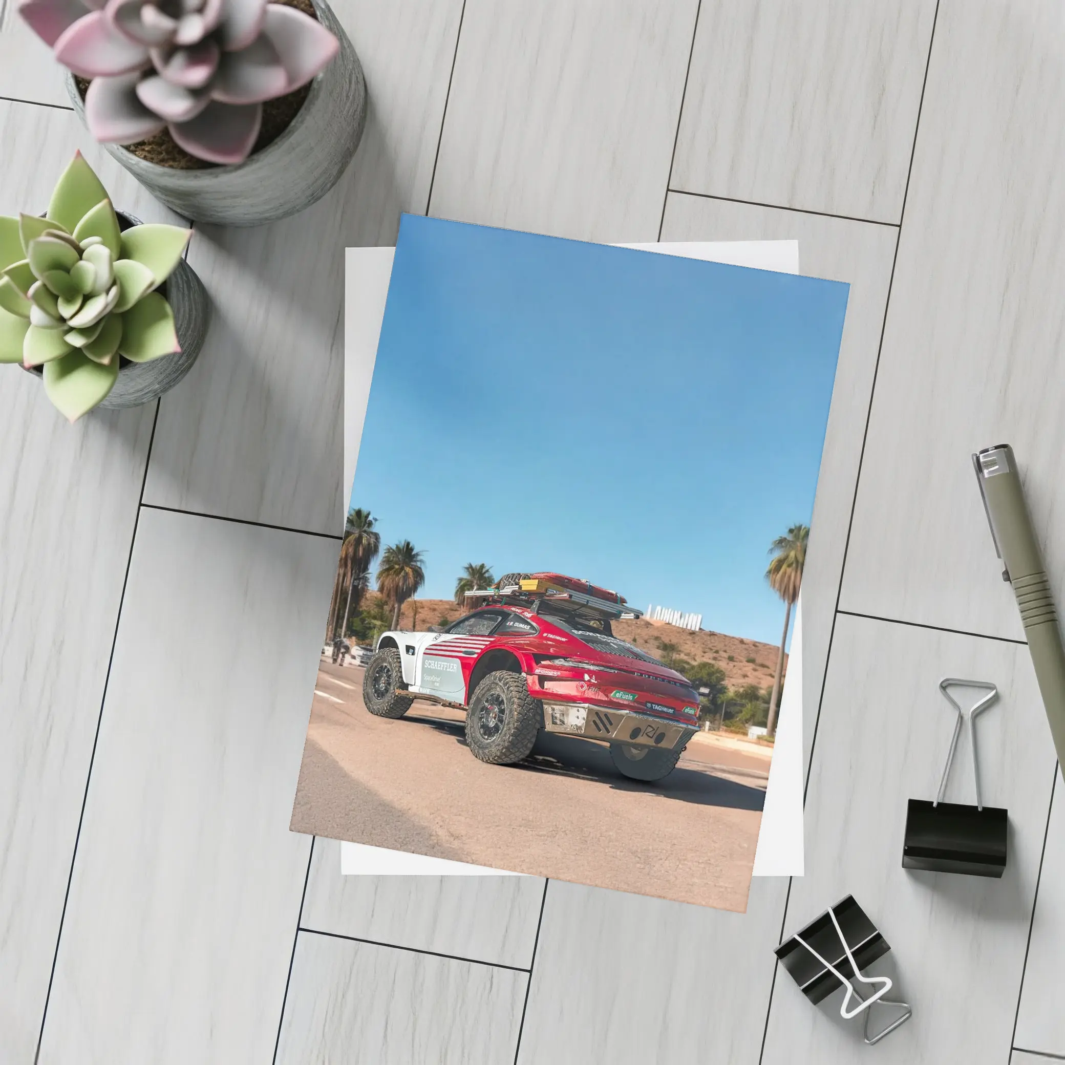 Porsche 911 Dakar Rally Car Los Angeles – Postcards