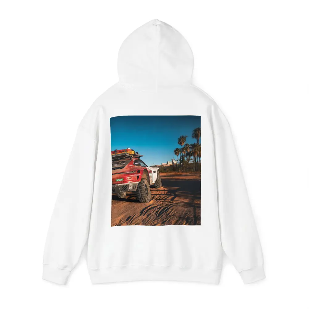 Porsche 911 Rally Car Desert Palm Trees – Hoodies