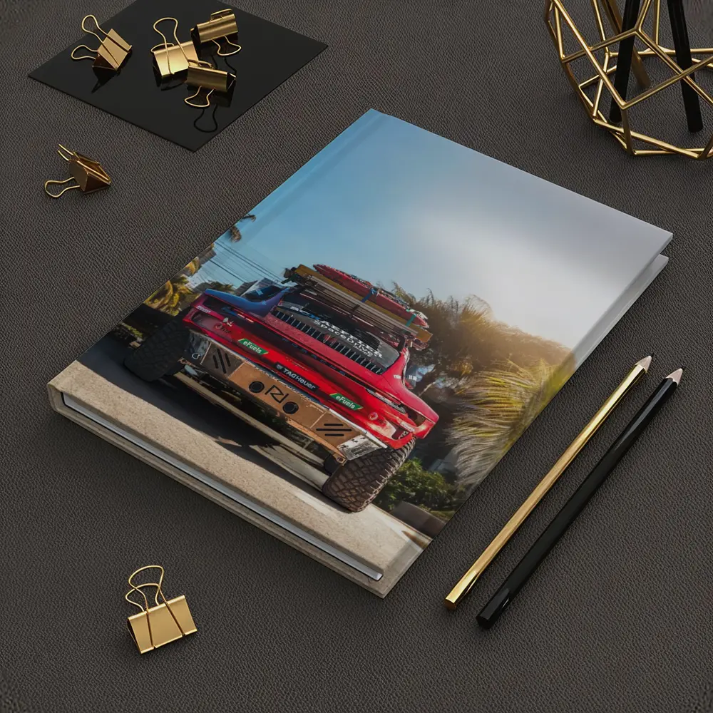 Porsche 911 Safari Red Palm Trees Beach – Notebooks