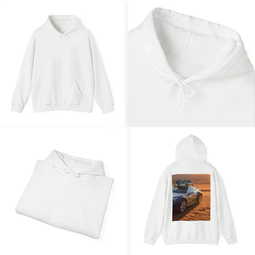 Porsche 911 Dakar Rally Car Desert Dunes – Hoodies