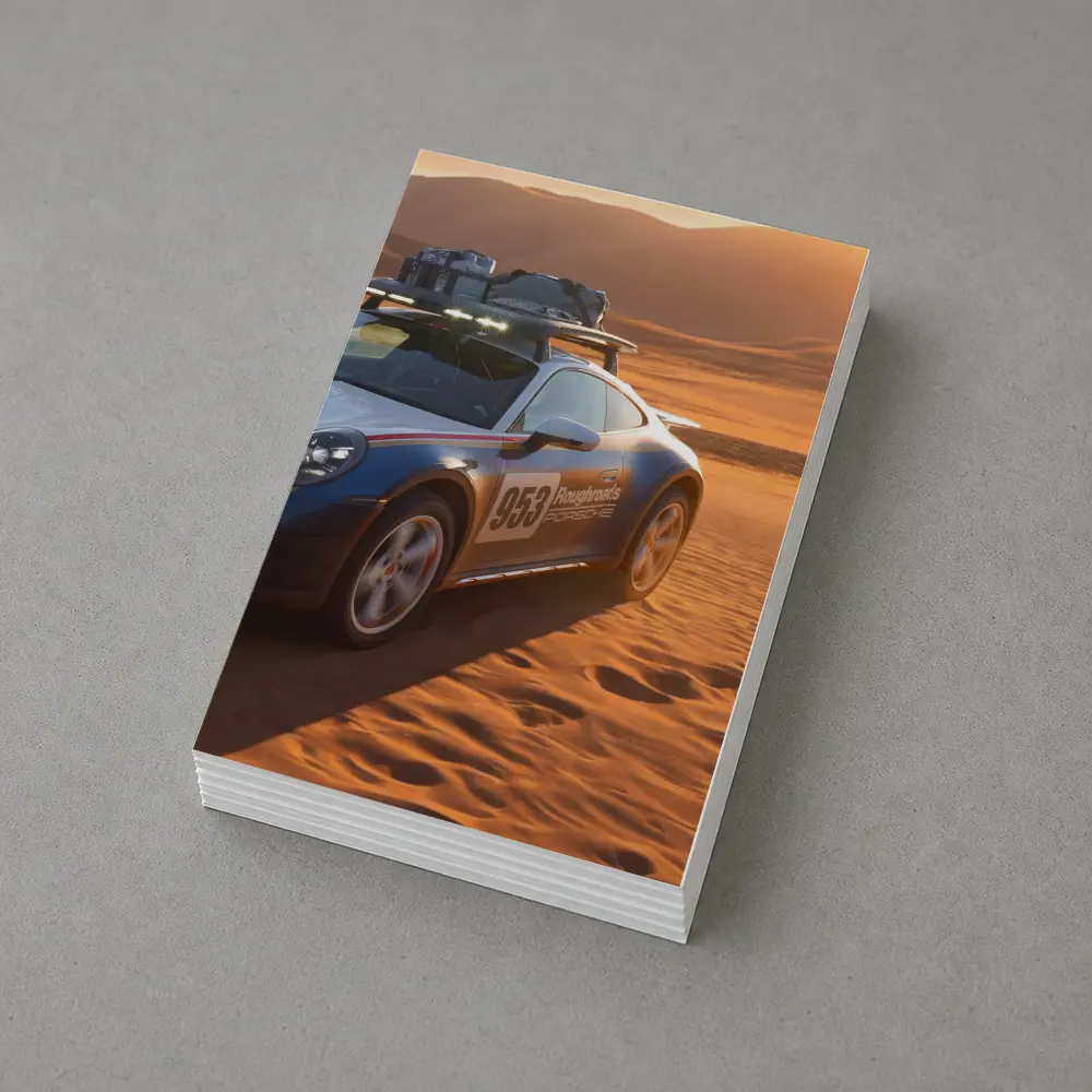 Porsche 911 Dakar Rally Car Desert Dunes – Postcards