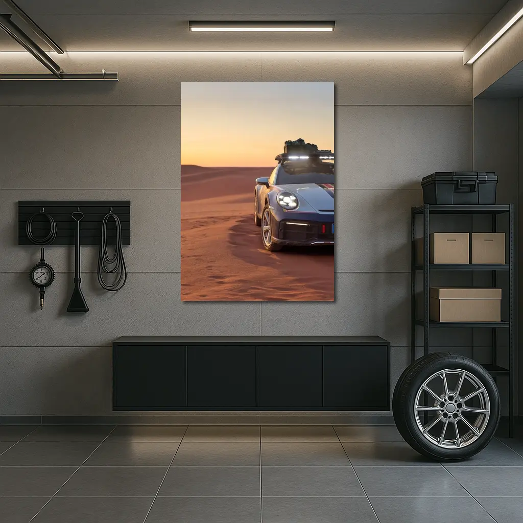 Porsche 911 Dakar Desert Sunset Drive – Wall Art