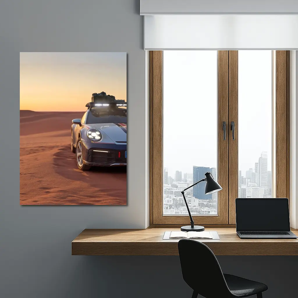 Porsche 911 Dakar Desert Sunset Drive – Wall Art