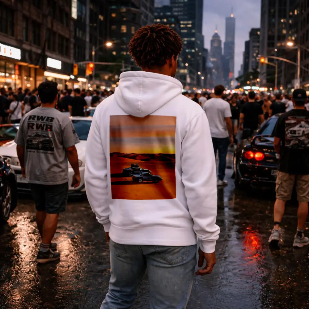 Porsche 911 Dakar Rally Desert Sunset – Hoodies