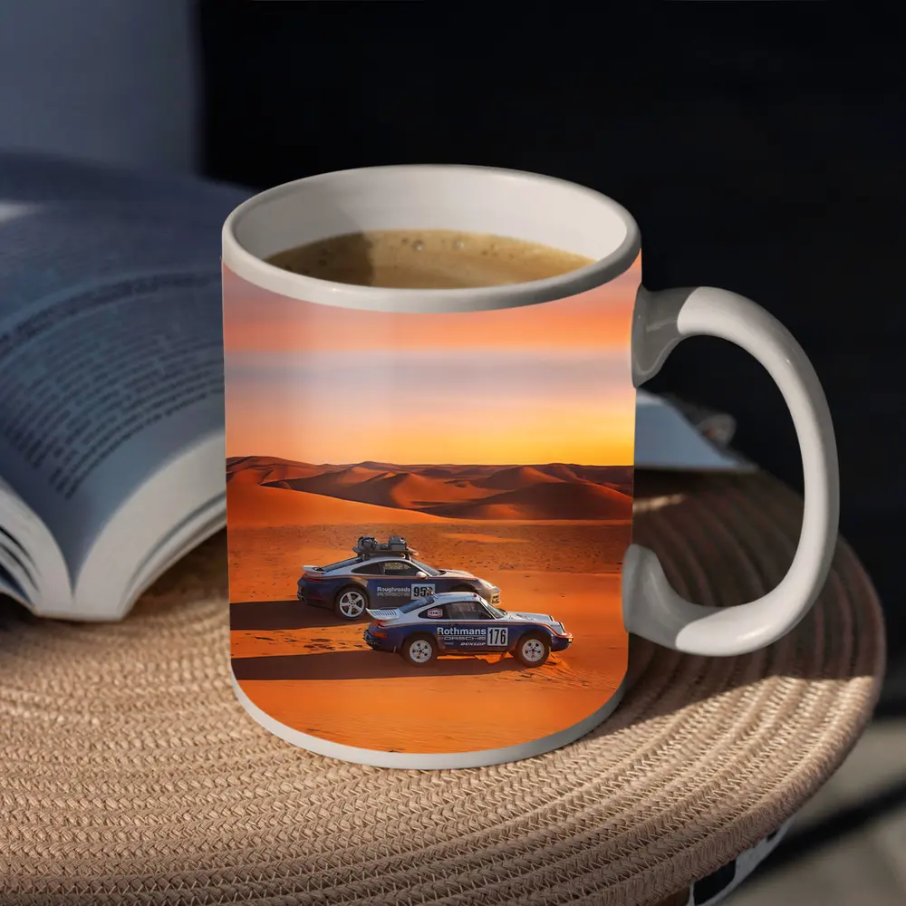 Porsche 911 Dakar Rally Desert Sunset – Mugs