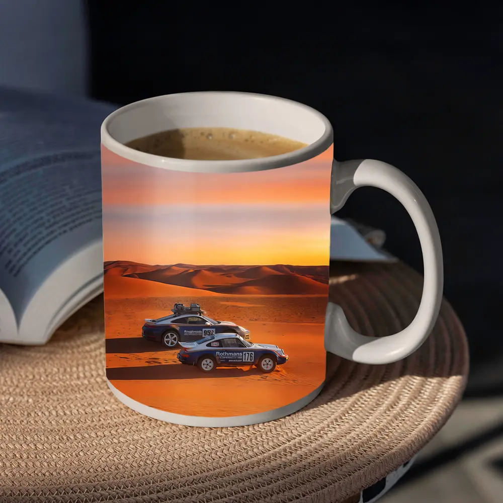 Porsche 911 Dakar Rally Desert Sunset – Mugs