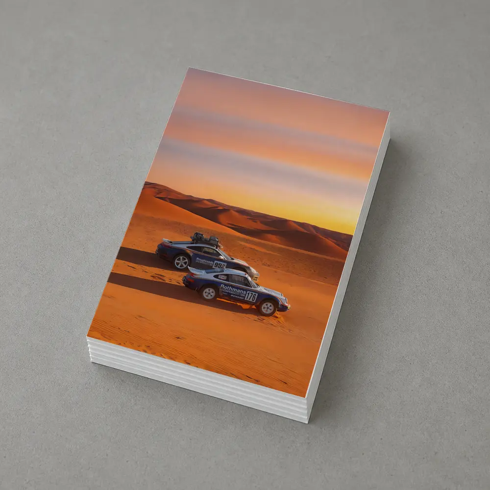 Porsche 911 Dakar Rally Desert Sunset – Postcards