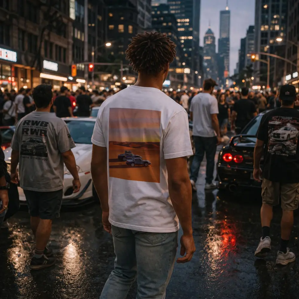 Porsche 911 Dakar Rally Desert Sunset – T-Shirts