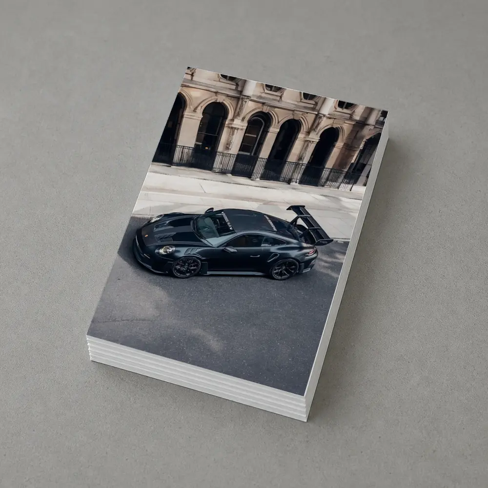 Porsche 911 GT3 RS Black City Street – Postcards
