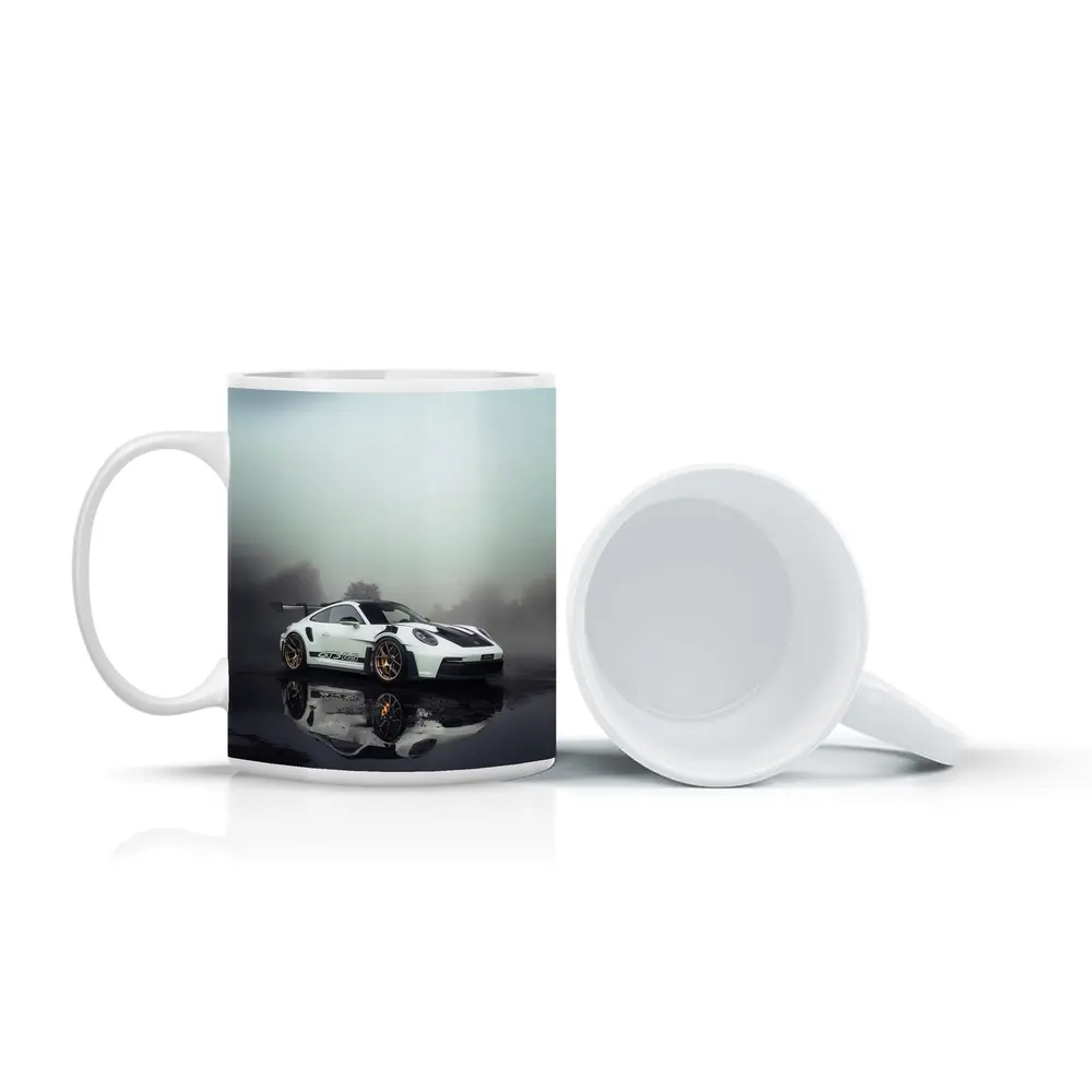 Porsche 911 GT3 RS Foggy Wet Reflection – Mugs
