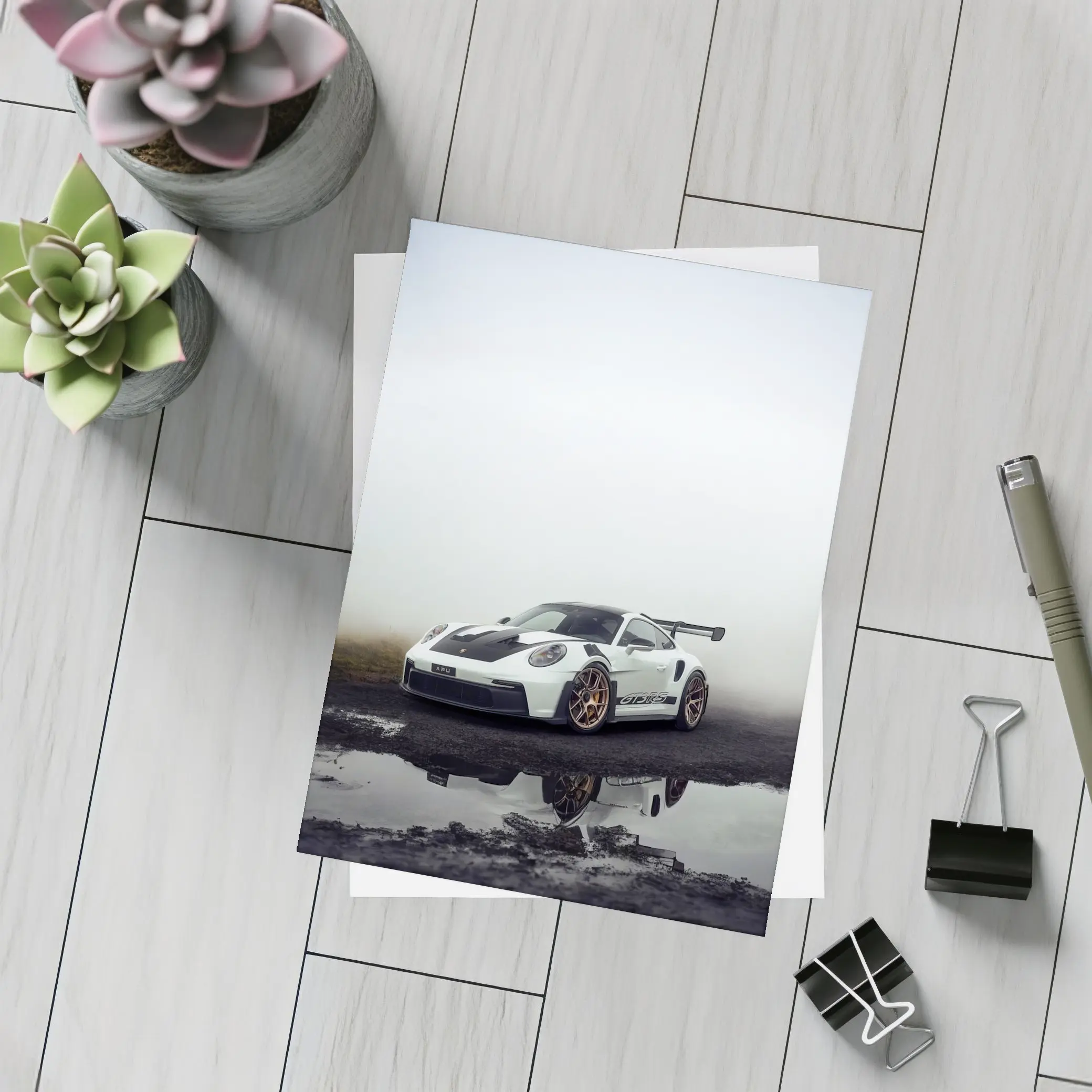 Porsche 911 GT3 RS Misty Fog – Postcards